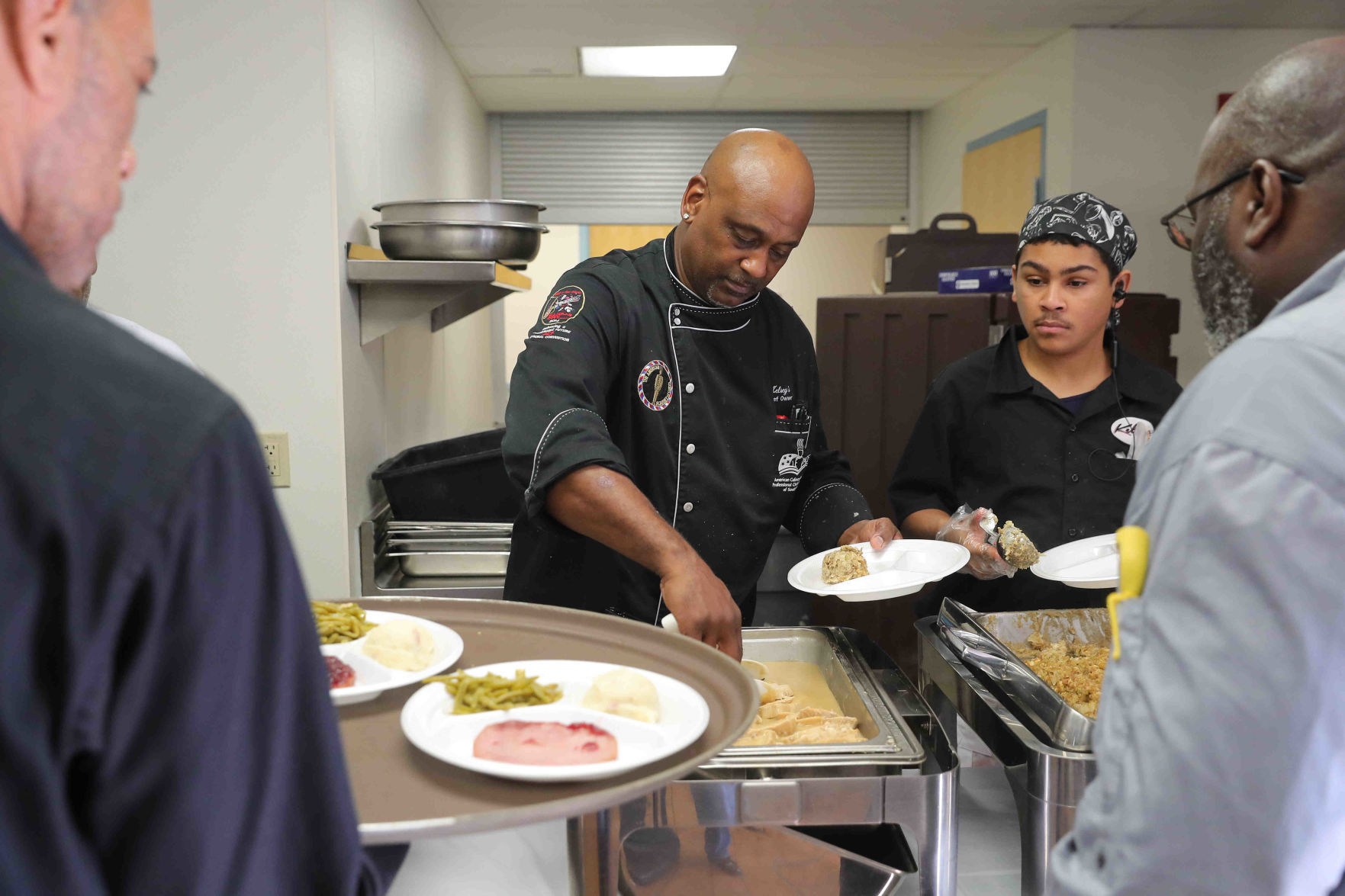 Kelsey's shared Thanksgiving dinner with the community